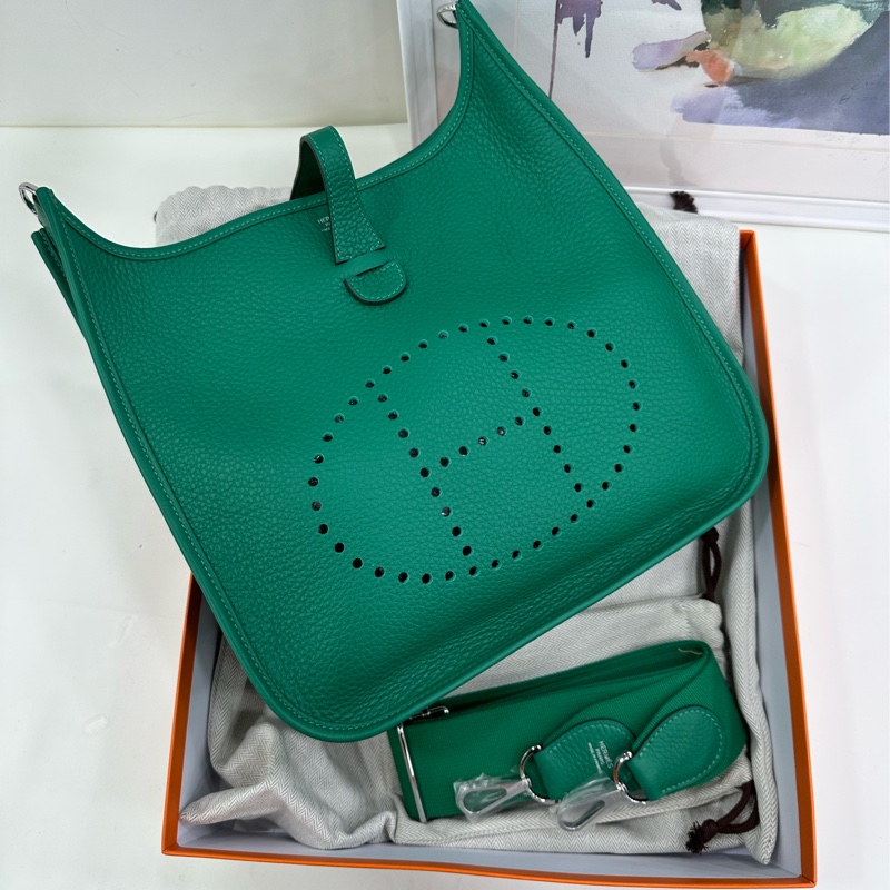 Hermes Evelyne 29 帝王綠 W 刻 全新-0