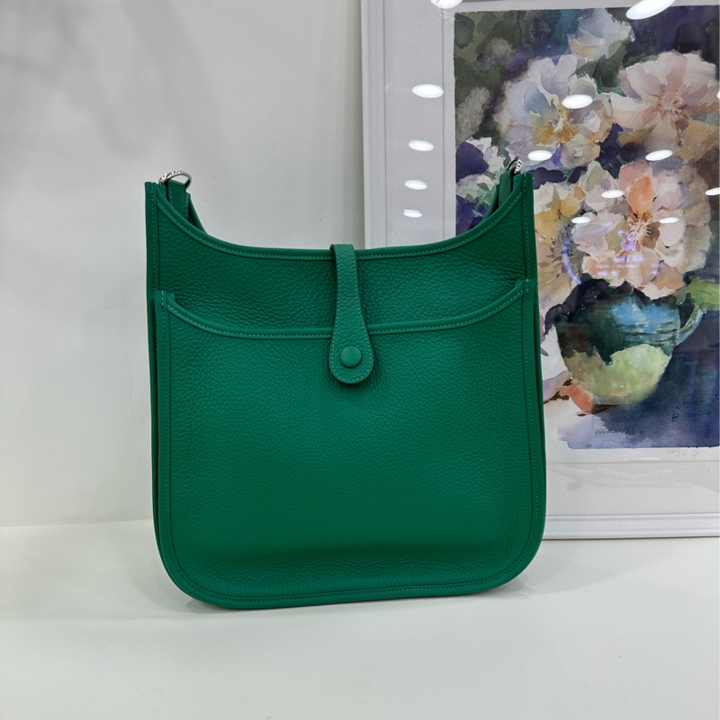 Hermes Evelyne 29 帝王綠 W 刻 全新-3