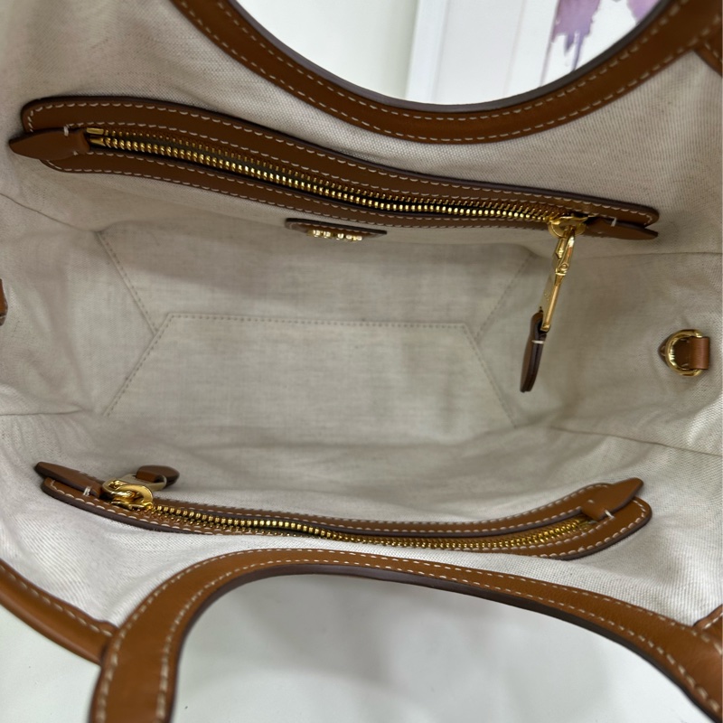 Miumiu繆繆 干邑色 小牛皮菜籃tote ivy 手提包斜背包-8