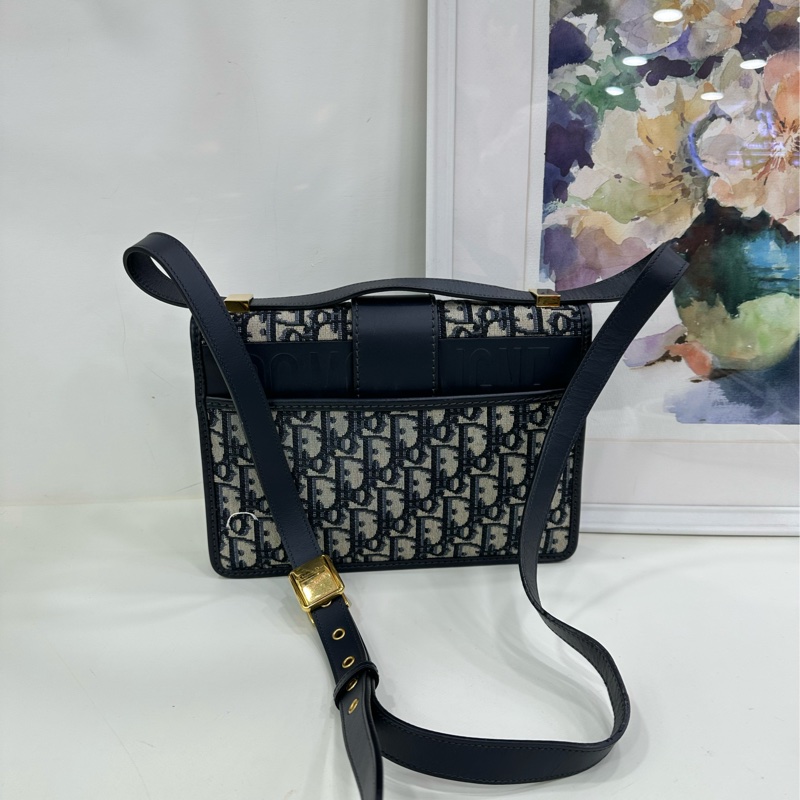 Dior迪奧！老花蒙田30中皮肩帶款，19年標 可單肩斜挎，尺寸約24×8×17cm-2