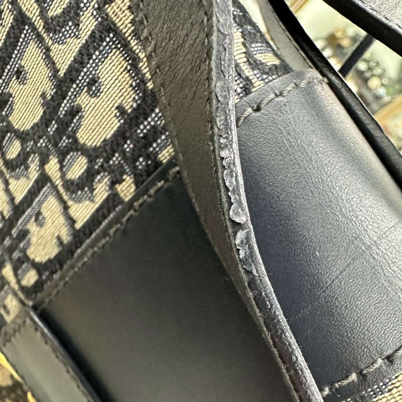 Dior迪奧！老花蒙田30中皮肩帶款，19年標 可單肩斜挎，尺寸約24×8×17cm-15