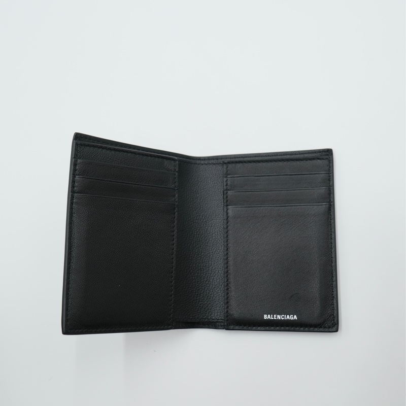 （售出）BALENCIAGA Monaco BB Logo 直式對開短夾-2