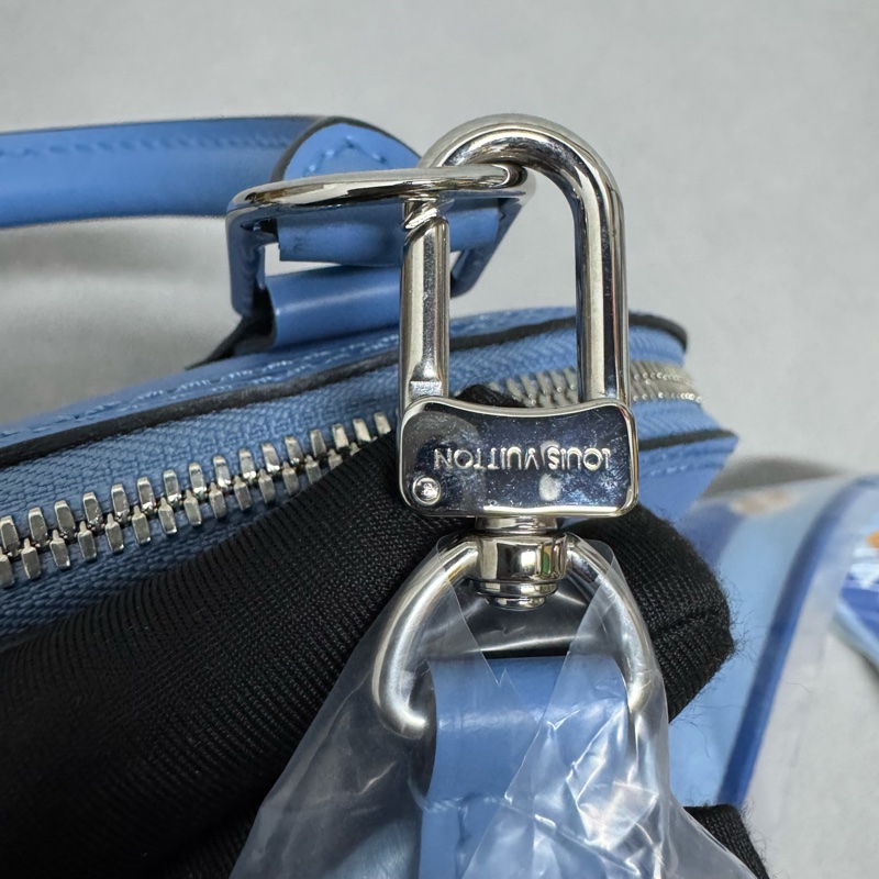 LV / 路易威登 Alma BB 水波紋 牛皮 藍色貝殼包-15