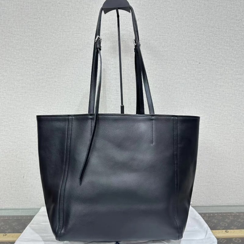 PRADA黑拼藍銀扣手提托特包29*29*16 98新配件塵袋-4