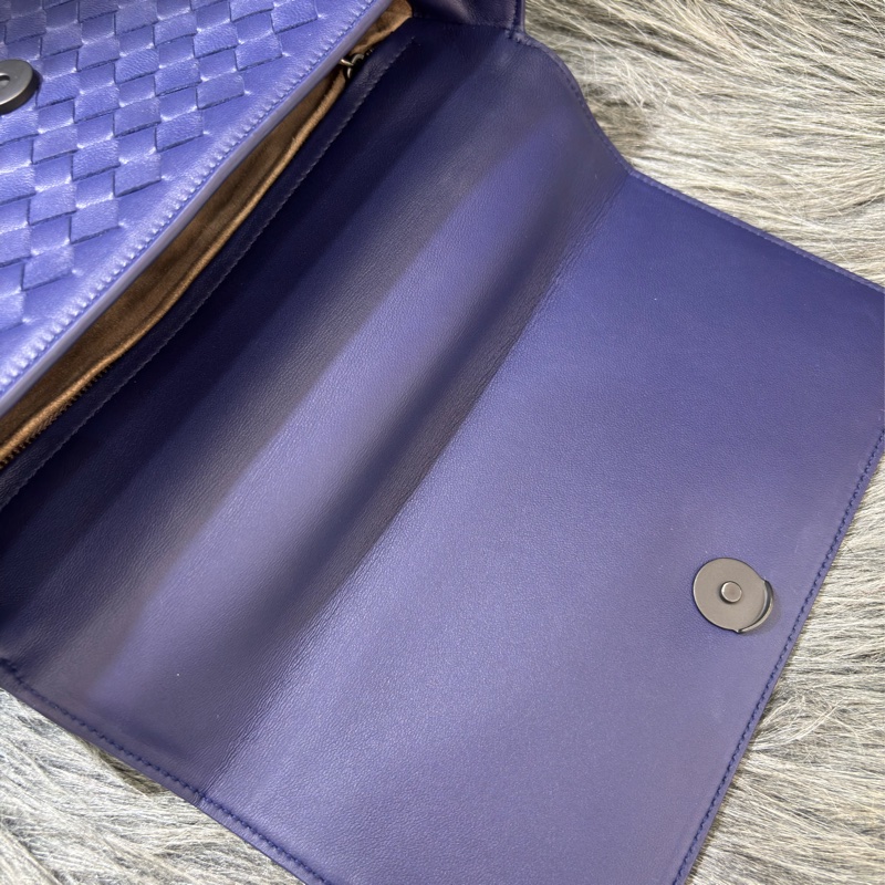 BOTTEGA VENETA BV 522922 閃電藍色 編織 霧黑鍊 手提包 肩背包 斜背包 學院包 相機包-30