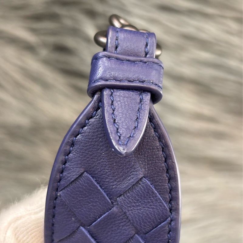 BOTTEGA VENETA BV 522922 閃電藍色 編織 霧黑鍊 手提包 肩背包 斜背包 學院包 相機包-38
