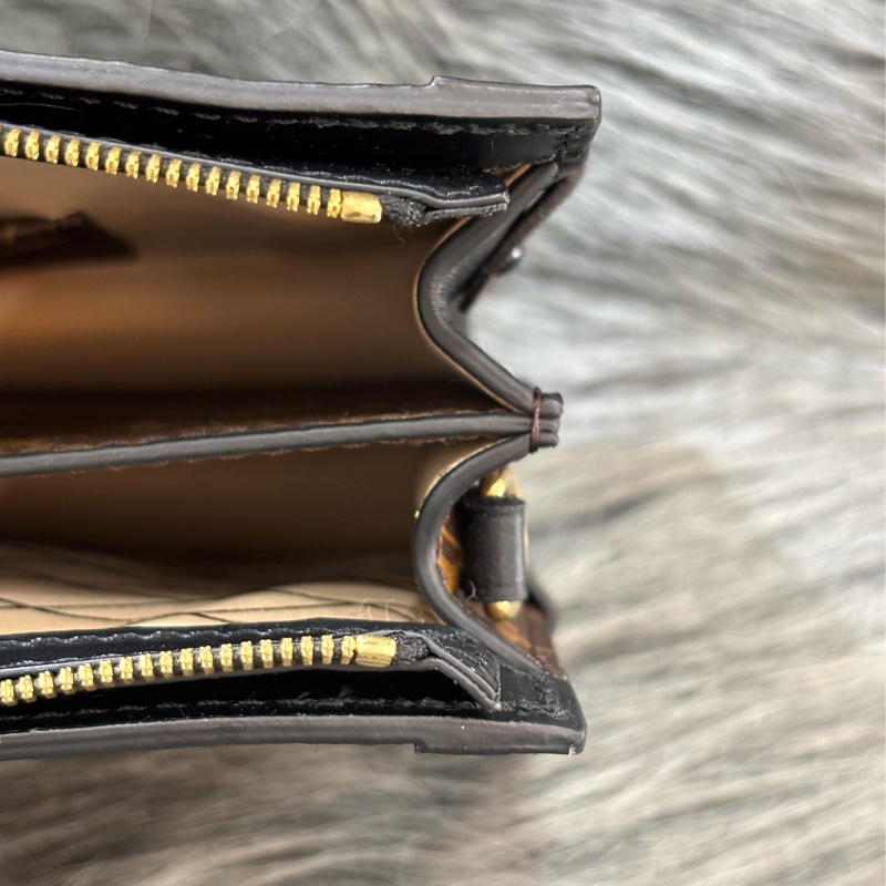LV M43596 TRUNK CLUTCH 原花老花字紋雙色 海鷗 金鍊金釦 小箱子軟箱包箱子包斜背包肩背包手拿包-30