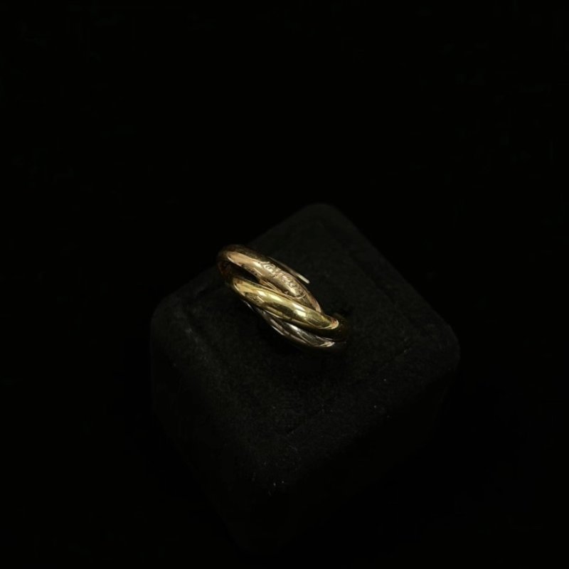 CARTIER 55碼Trinity三環戒指 98新-1