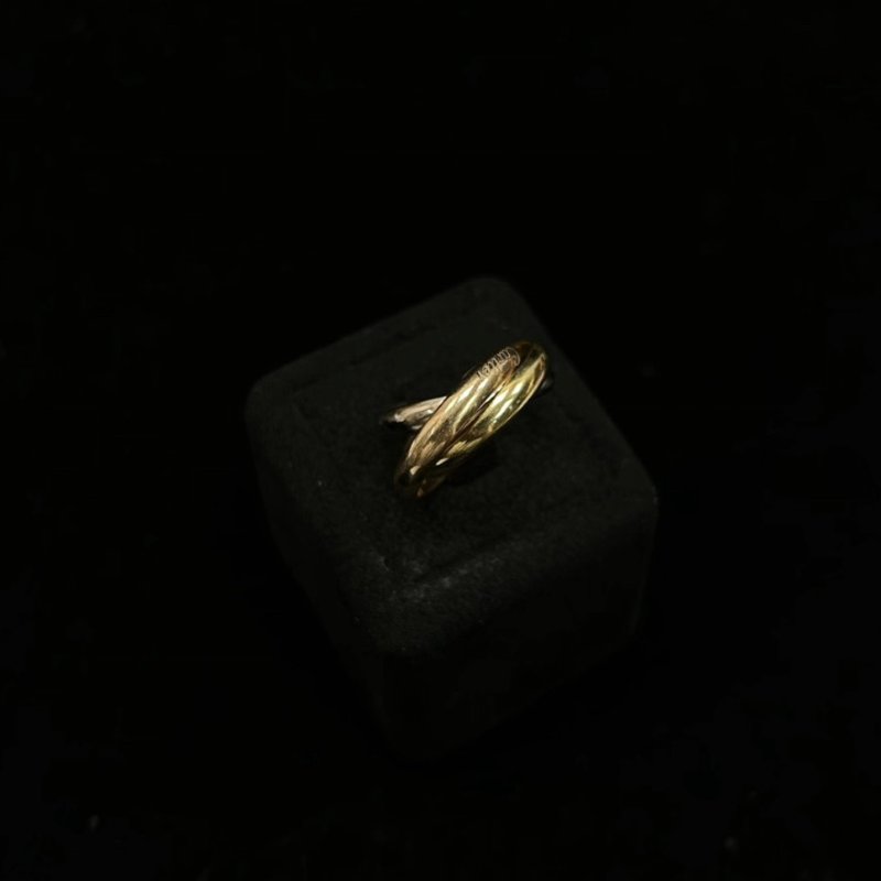 CARTIER 55碼Trinity三環戒指 98新-2