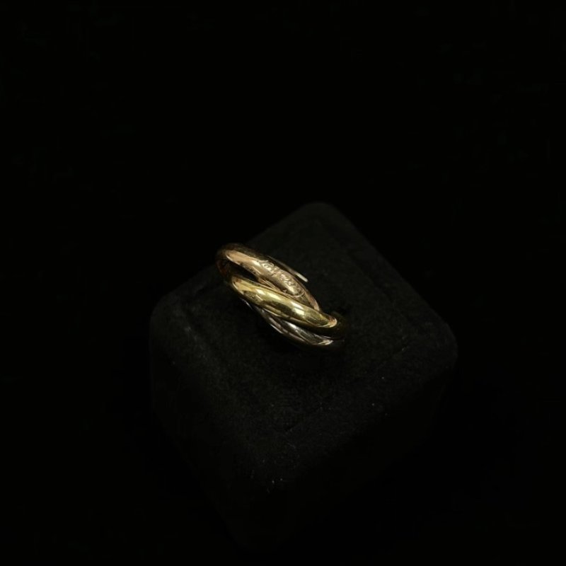 CARTIER 55碼Trinity三環戒指 98新-2