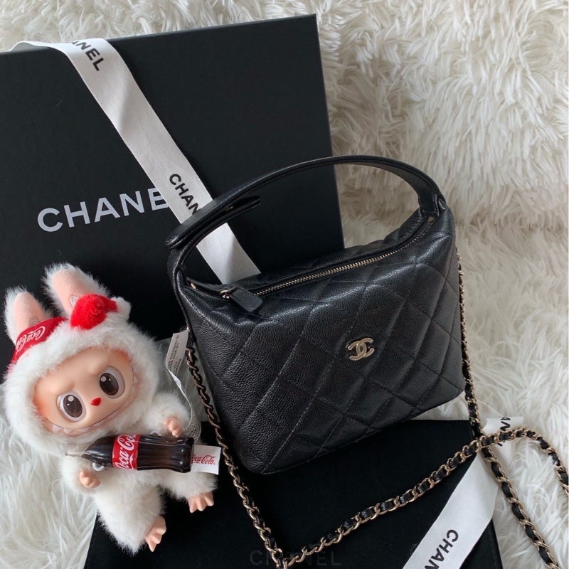 香奈兒 chanel 25a 小logo 飯盒包 斜挎包 手袋-0