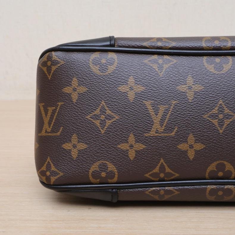 BOULOGNE 牛角包 可拆卸肩帶 黑色 PVC 晶片 老花-2