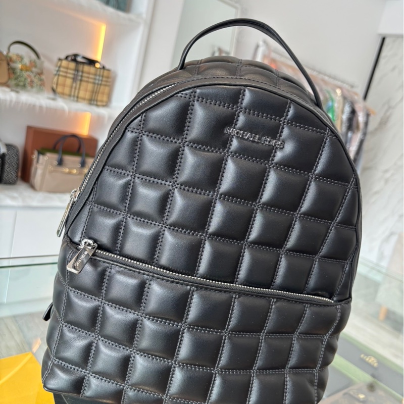 *SHIHNA名牌精品MK Sheila 方形格紋皮革後背包 美國代購 ★全新現貨-0