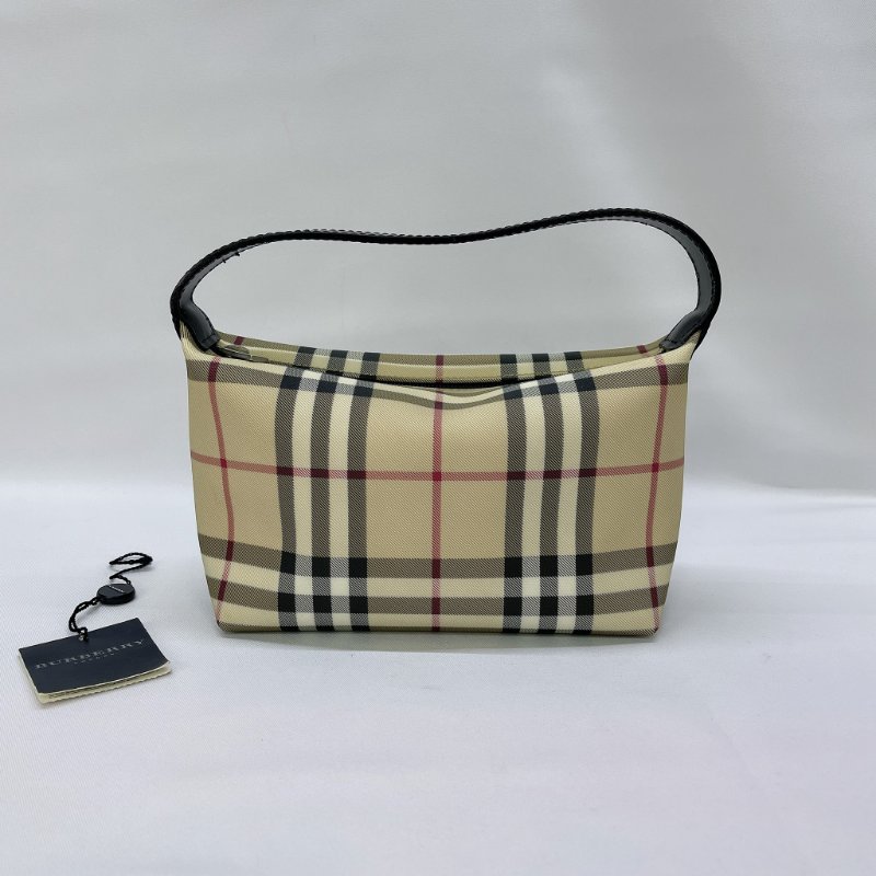 BURBERRY 格紋手提包-0