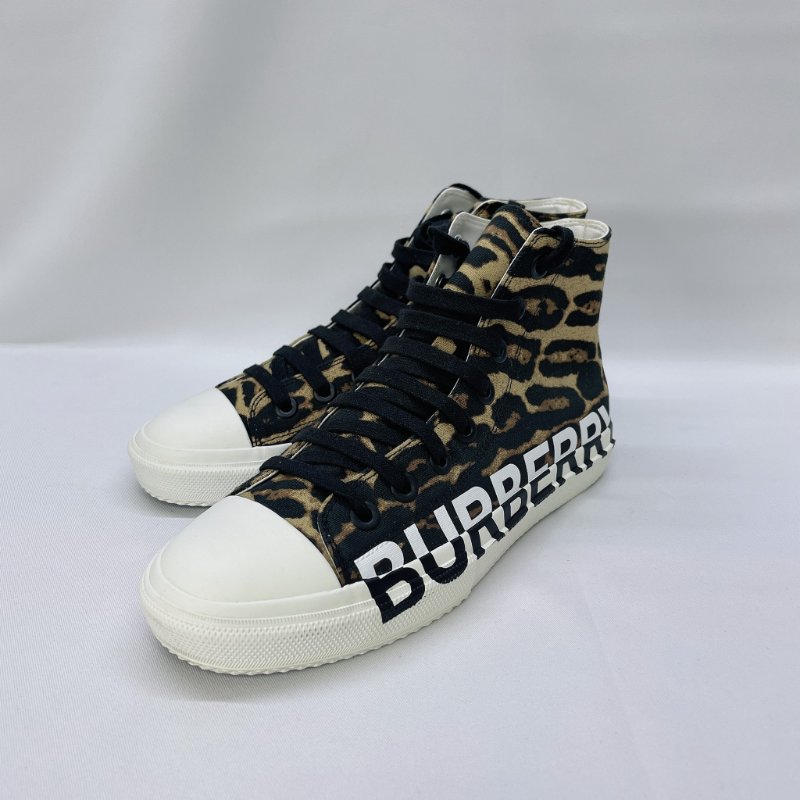 BURBERRY 豹紋高筒運動鞋-1