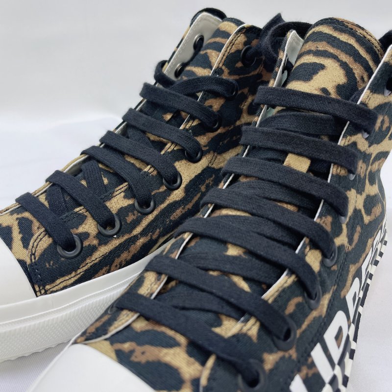 BURBERRY 豹紋高筒運動鞋-7