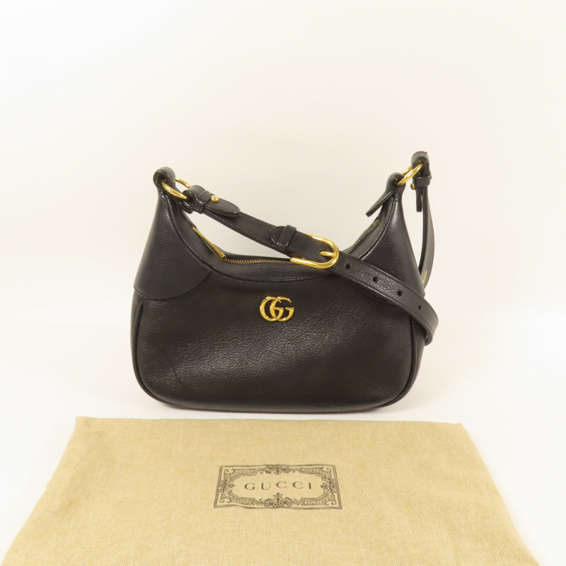 GUCCI 牛皮皮革Aphrodite Small金扣肩背袋-11