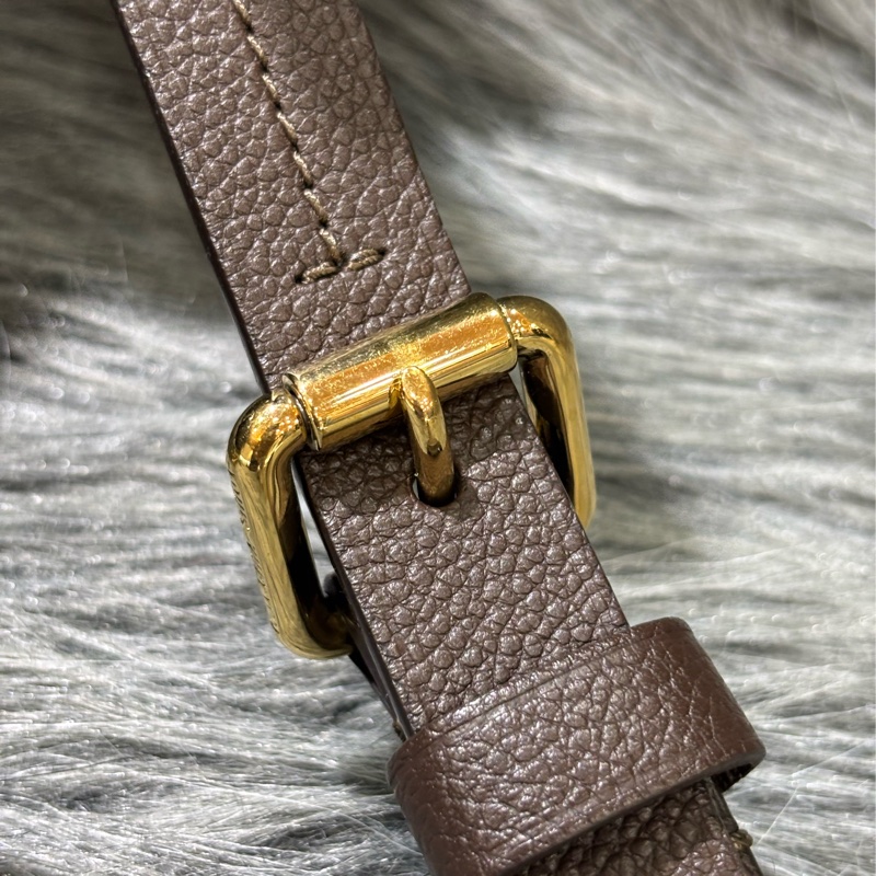 LV M40761 SPEEDY25 咖啡色荔枝皮 原花老花字紋 手提包波士頓包斜背包肩背包 美品-32