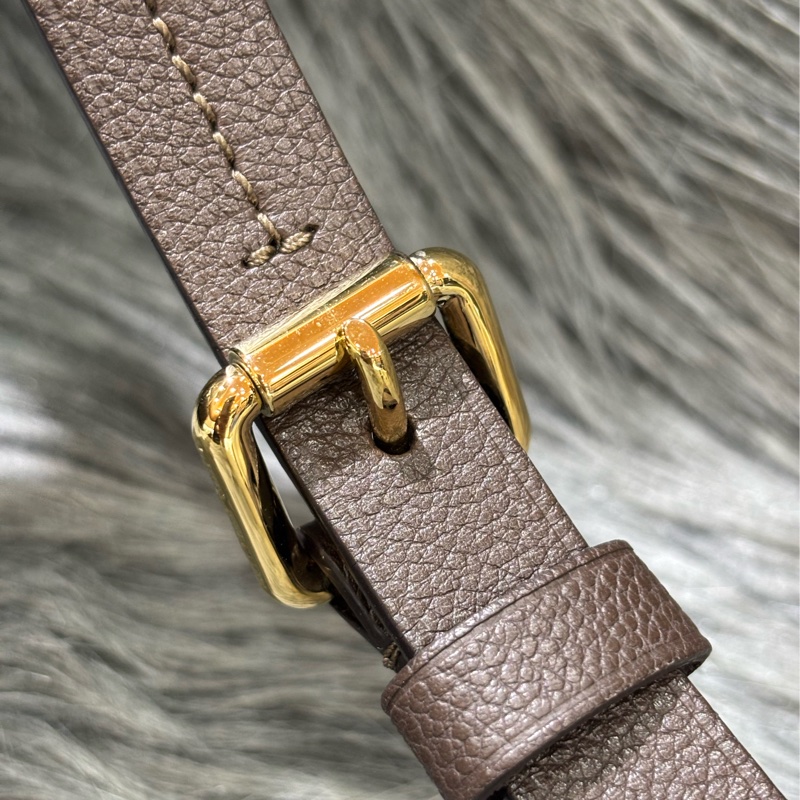 LV M40761 SPEEDY25 咖啡色荔枝皮 原花老花字紋 手提包波士頓包斜背包肩背包 美品-37