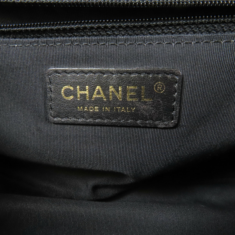 CHANEL 牛皮皮革Chain Shoulder金扣肩背袋-8
