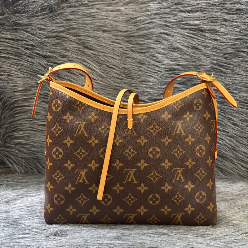 LV M46203 CarryAll PM 原花老花字紋 肩背包 斜背包 子母包 購物包-1