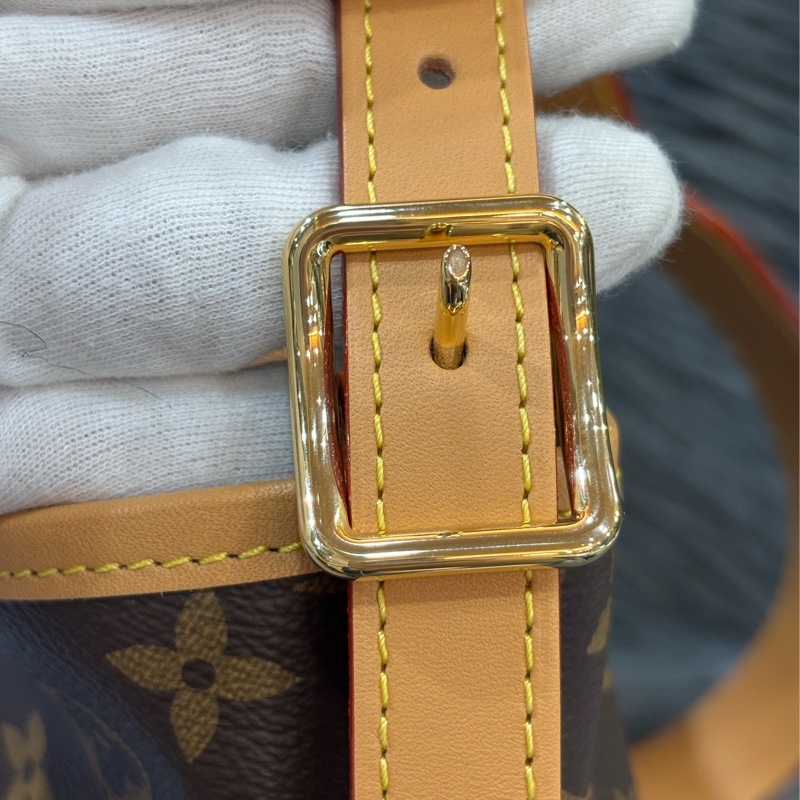 LV M46203 CarryAll PM 原花老花字紋 肩背包 斜背包 子母包 購物包-5