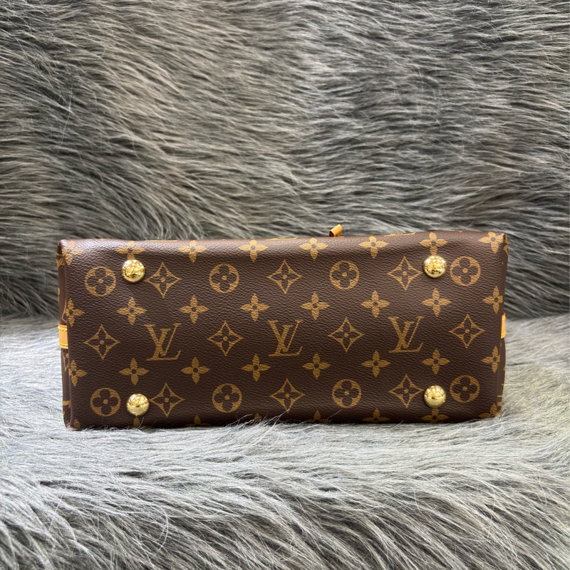 LV M46203 CarryAll PM 原花老花字紋 肩背包 斜背包 子母包 購物包-10