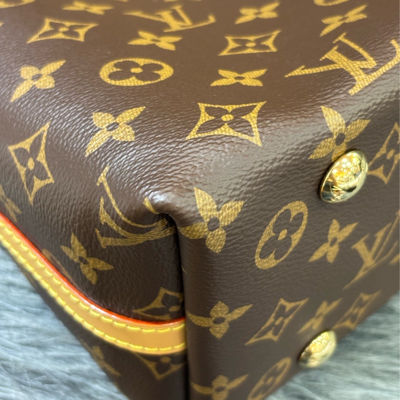 LV M46203 CarryAll PM 原花老花字紋 肩背包 斜背包 子母包 購物包-11
