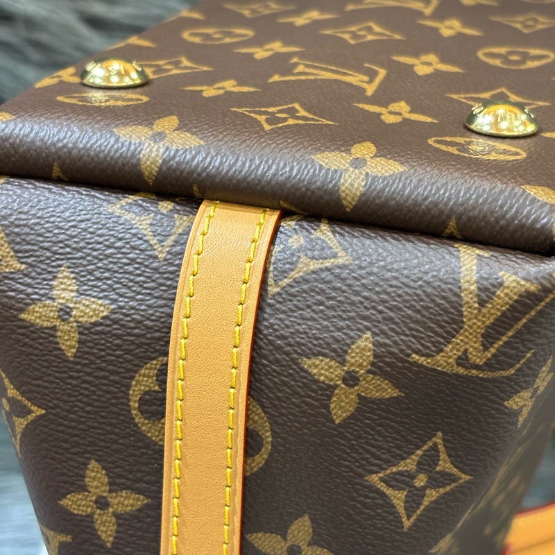 LV M46203 CarryAll PM 原花老花字紋 肩背包 斜背包 子母包 購物包-12