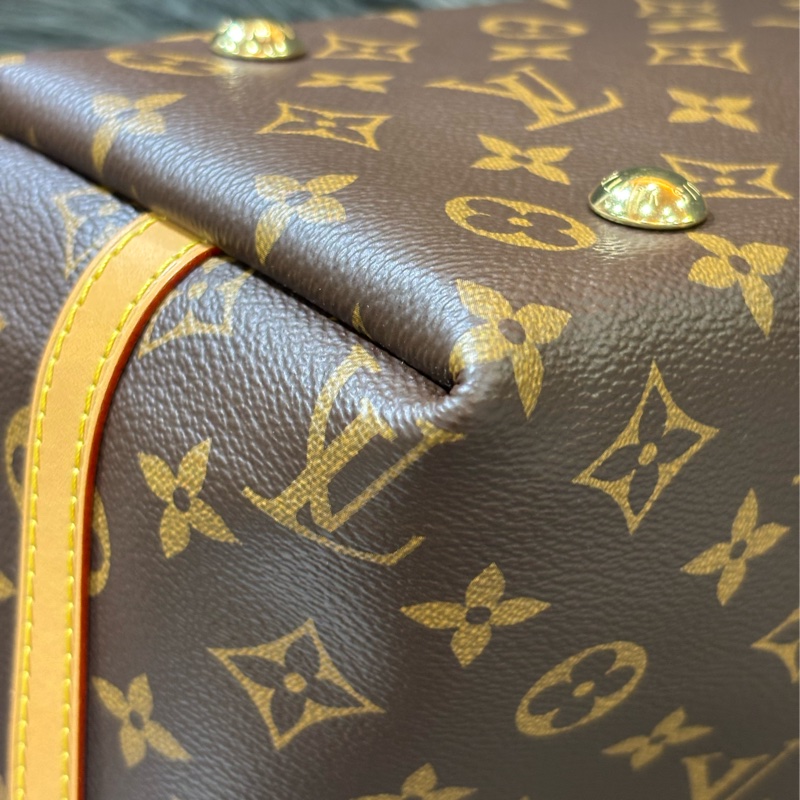 LV M46203 CarryAll PM 原花老花字紋 肩背包 斜背包 子母包 購物包-13