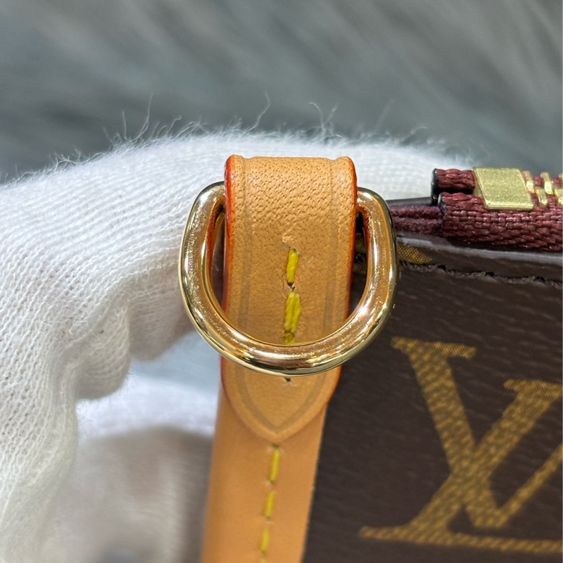 LV M46203 CarryAll PM 原花老花字紋 肩背包 斜背包 子母包 購物包-45