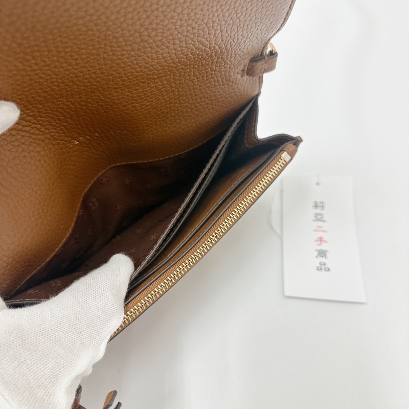 莉亞精品♡ TB woc棕色斜背包 二手美包-14