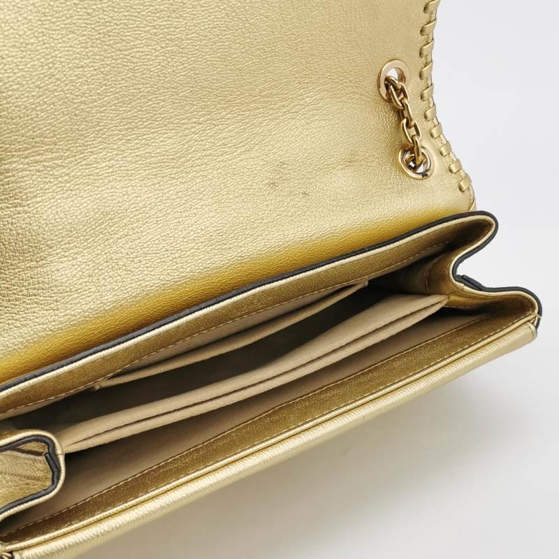 Louis Vuitton (LV) Very Chain 牛皮 純色 V字 標誌 鏈條包 單肩包-6