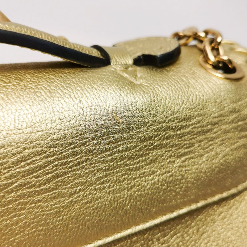 Louis Vuitton (LV) Very Chain 牛皮 純色 V字 標誌 鏈條包 單肩包-15