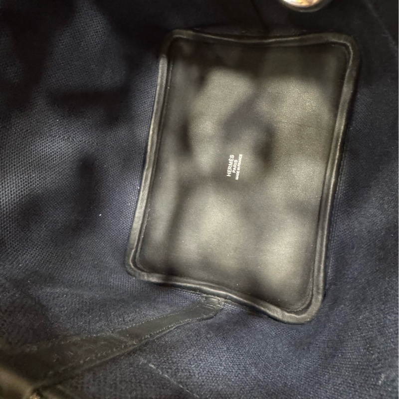 Hermes 爱马仕 蓝色拼黑色cargo 菜篮子18 U刻-6