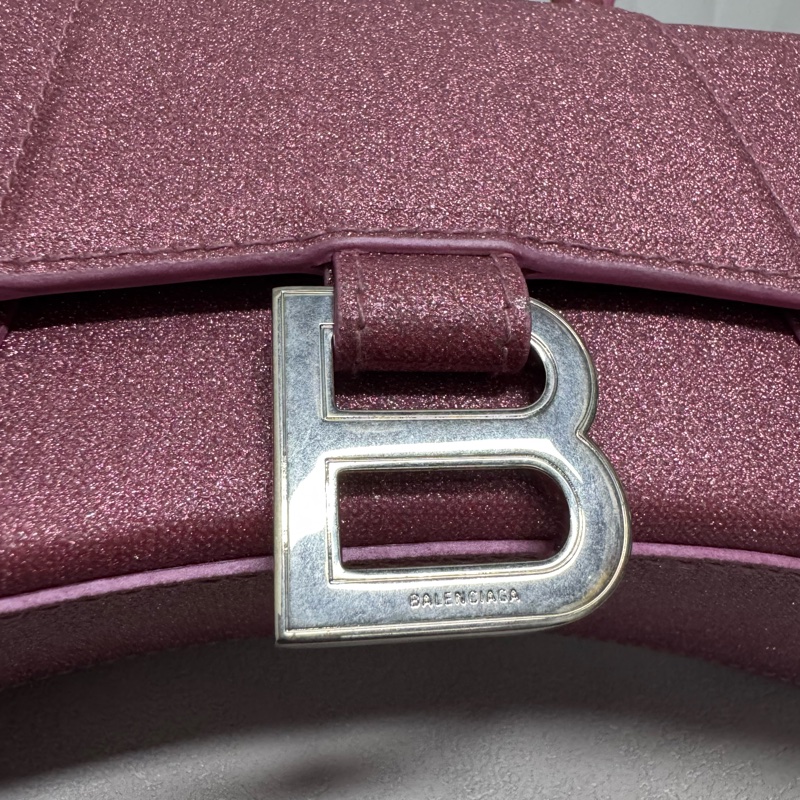 Balenciaga/巴黎世家 閃粉色沙漏XS號-3