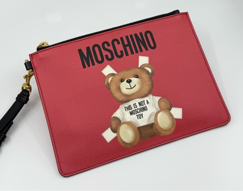 MOSCHINO 帆布 Bear Bear Clutch Bag-7