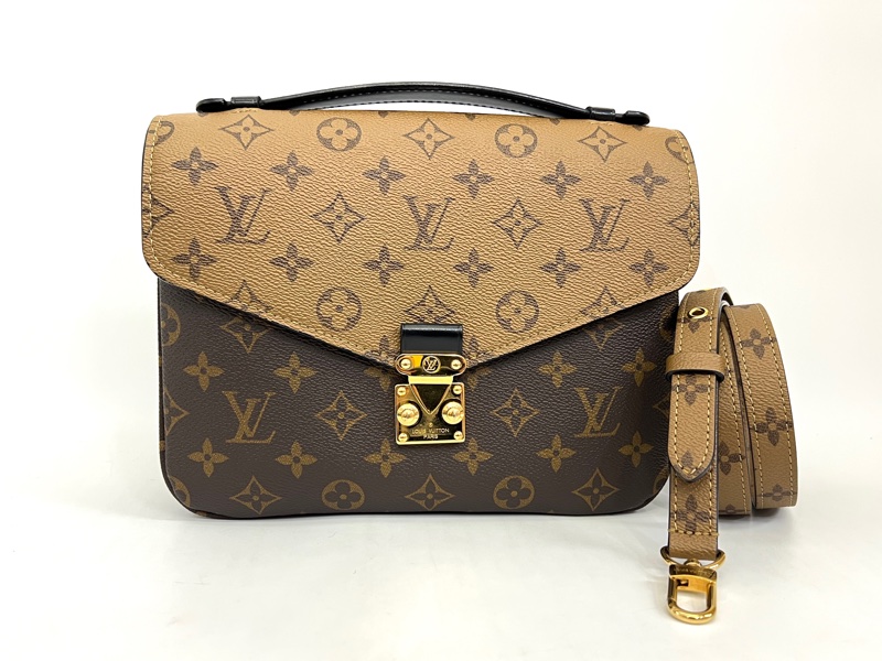 LV 雙色原花 pochette metis 手提斜背包-0