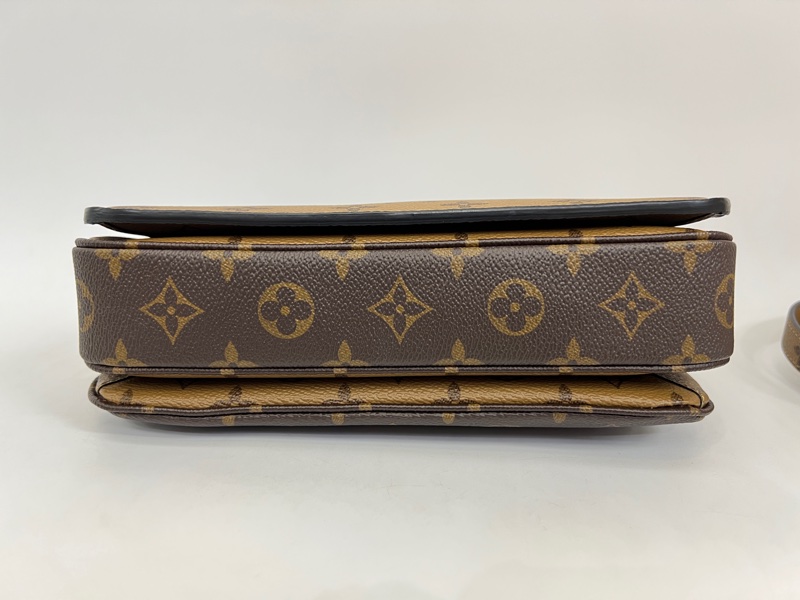 LV 雙色原花 pochette metis 手提斜背包-6