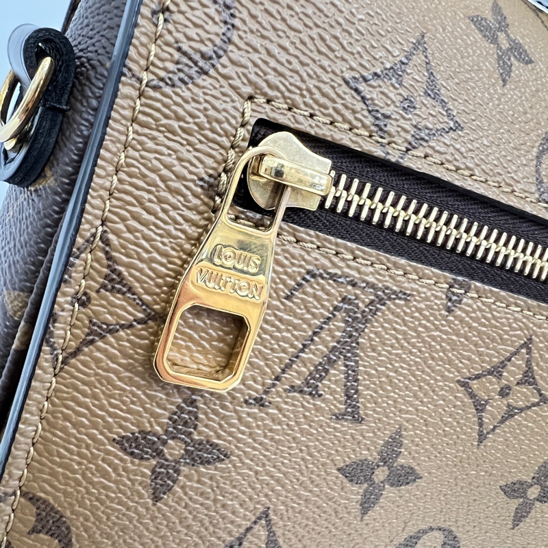 LV 雙色原花 pochette metis 手提斜背包-12