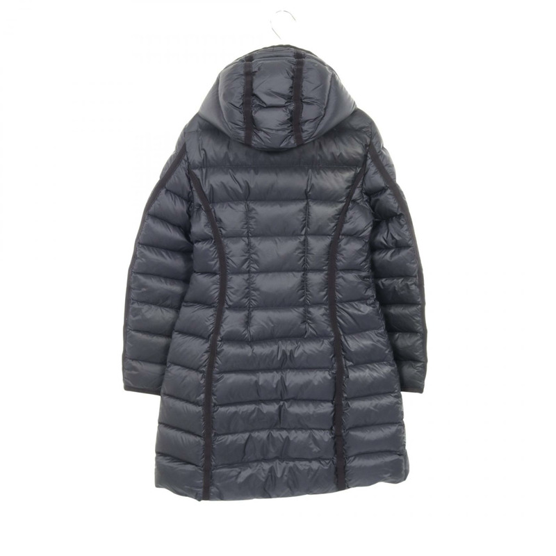 MONCLER HERMINE 羽絨外套 尼龍 海軍藍 二手 女款-1