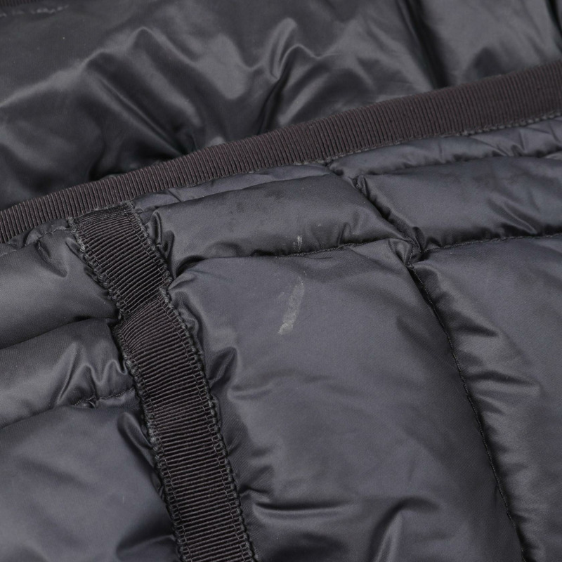MONCLER HERMINE 羽絨外套 尼龍 海軍藍 二手 女款-8