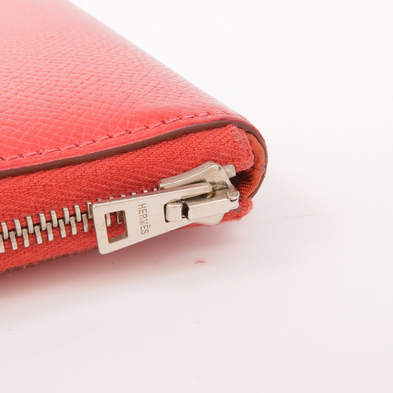 HERMES Epsom皮革Silk'In Long Wallet銀扣長錢包-8