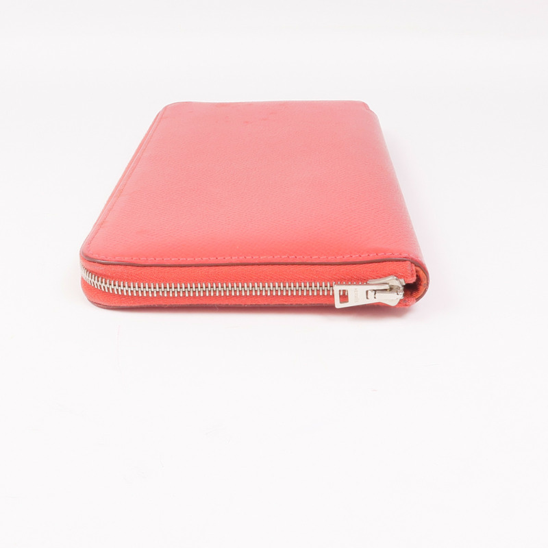 HERMES Epsom皮革Silk'In Long Wallet銀扣長錢包-9