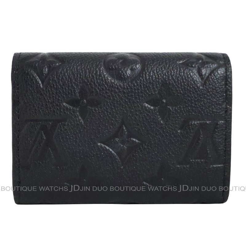 金鐸精品~ C771 LOUIS VUUTTON LV 路易威登 M81455 Rosalie黑色牛皮壓紋金扣卡片零錢包 近新展示品-2