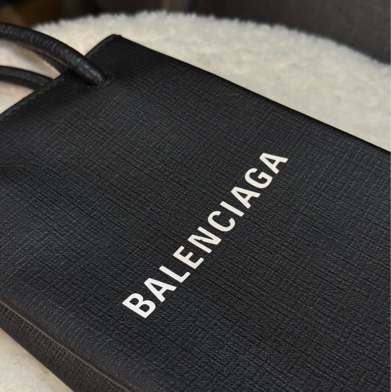 Balenciaga巴黎世家 手機包黑色-5