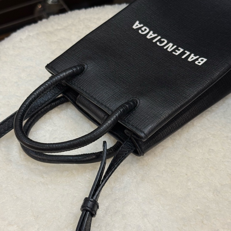 Balenciaga巴黎世家 手機包黑色-10