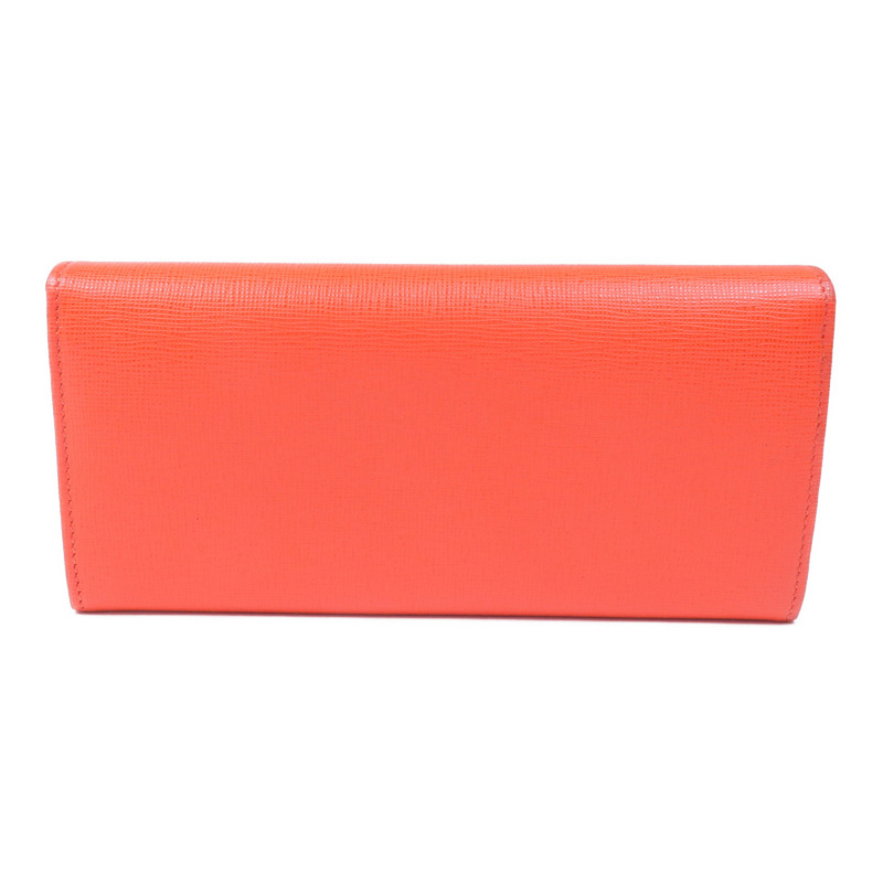 FENDI 皮革Long Wallet銀扣長錢包-1