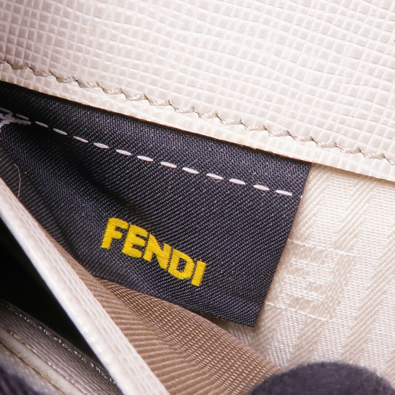 FENDI 皮革Long Wallet銀扣長錢包-7