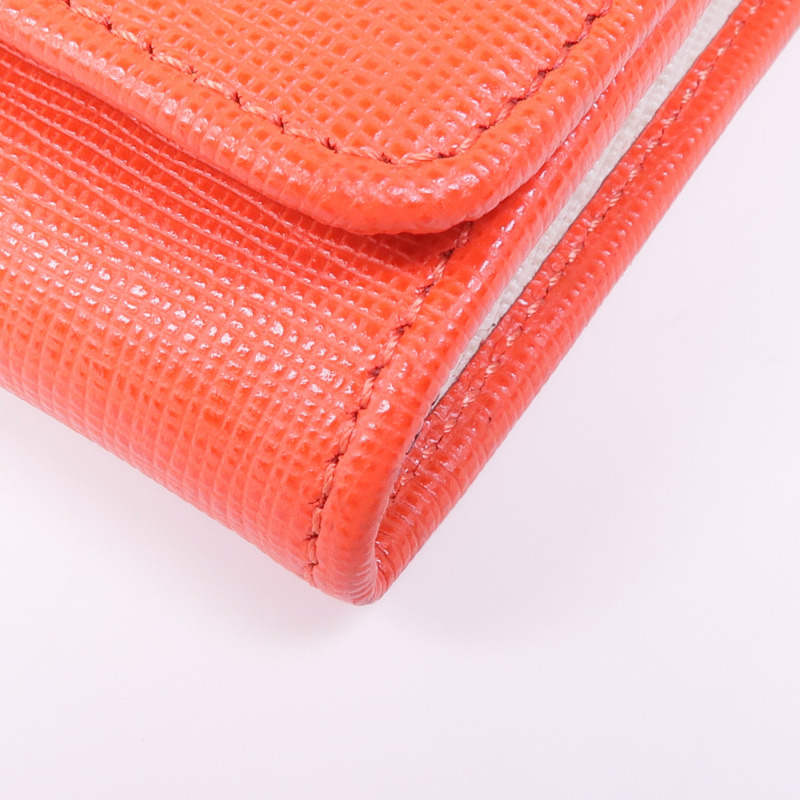 FENDI 皮革Long Wallet銀扣長錢包-11